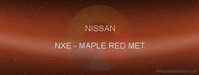 Pintura Nissan NXE Maple Red Met.