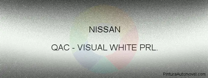 Pintura Nissan QAC Visual White Prl.