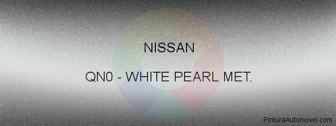 Pintura Nissan QN0 White Pearl Met.