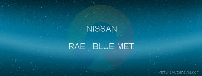 Pintura Nissan RAE Blue Met.