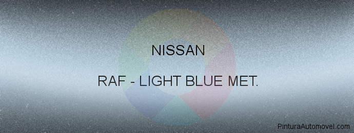 Pintura Nissan RAF Light Blue Met.