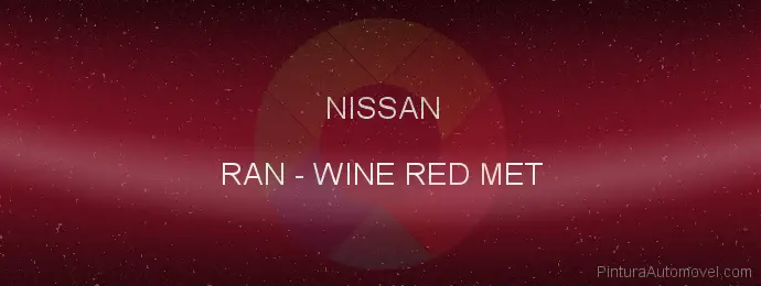 Pintura Nissan RAN Wine Red Met