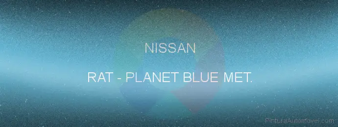 Pintura Nissan RAT Planet Blue Met.