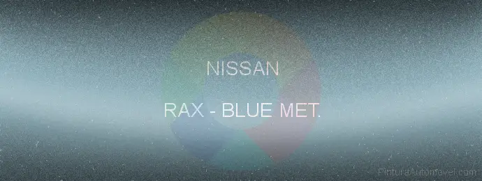 Pintura Nissan RAX Blue Met.