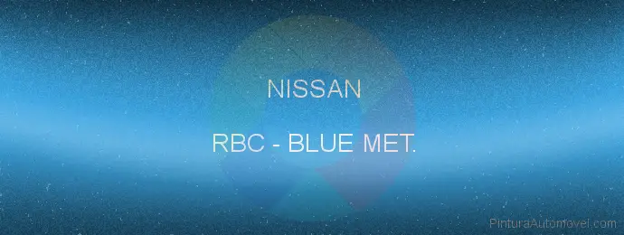 Pintura Nissan RBC Blue Met.