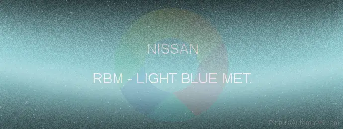 Pintura Nissan RBM Light Blue Met.