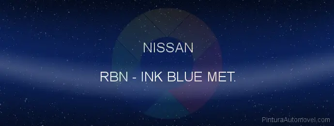 Pintura Nissan RBN Ink Blue Met.