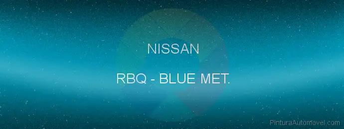 Pintura Nissan RBQ Blue Met.