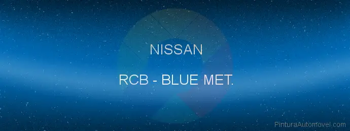 Pintura Nissan RCB Blue Met.