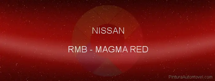 Pintura Nissan RMB Magma Red