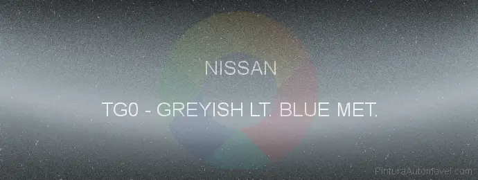 Pintura Nissan TG0 Greyish Lt. Blue Met.