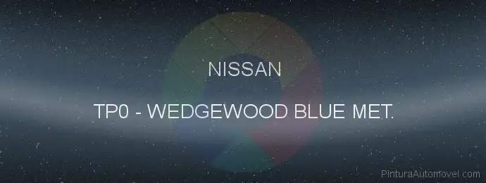 Pintura Nissan TP0 Wedgewood Blue Met.