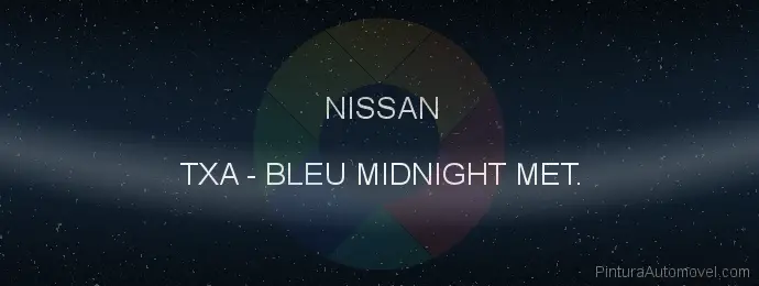 Pintura Nissan TXA Bleu Midnight Met.