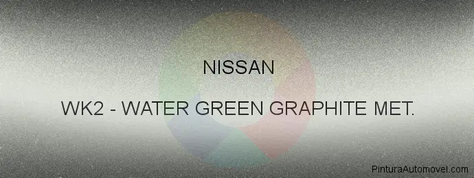 Pintura Nissan WK2 Water Green Graphite Met.