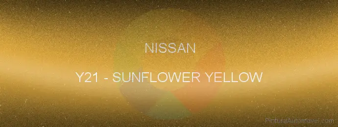 Pintura Nissan Y21 Sunflower Yellow