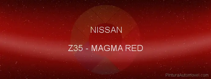 Pintura Nissan Z35 Magma Red