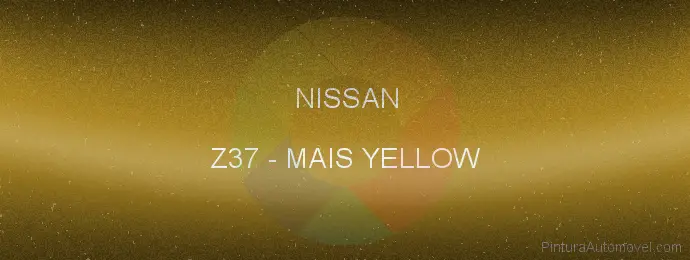 Pintura Nissan Z37 Mais Yellow