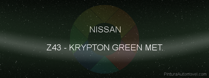 Pintura Nissan Z43 Krypton Green Met.