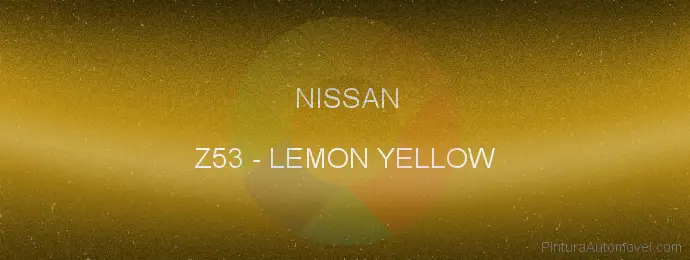 Pintura Nissan Z53 Lemon Yellow