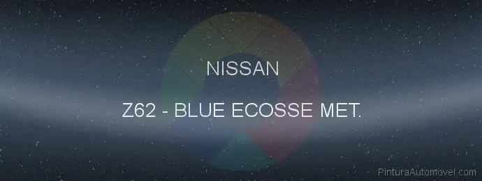 Pintura Nissan Z62 Blue Ecosse Met.