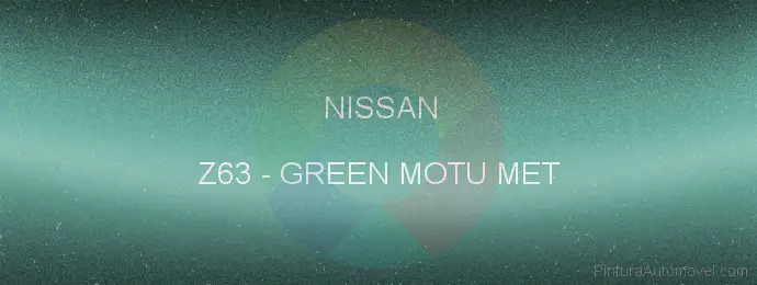 Pintura Nissan Z63 Green Motu Met