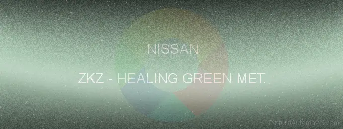 Pintura Nissan ZKZ Healing Green Met.
