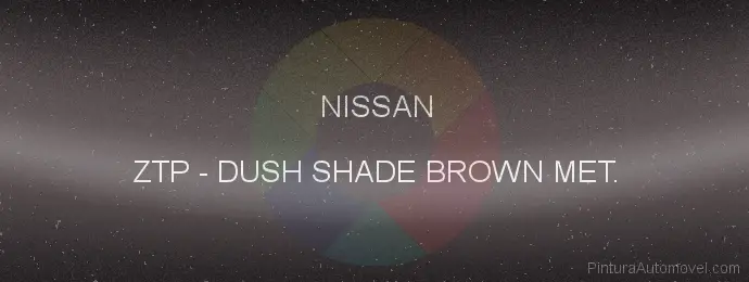Pintura Nissan ZTP Dush Shade Brown Met.