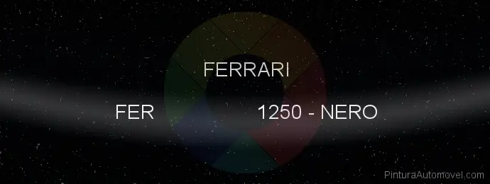 Pintura Ferrari FER 1250 Nero