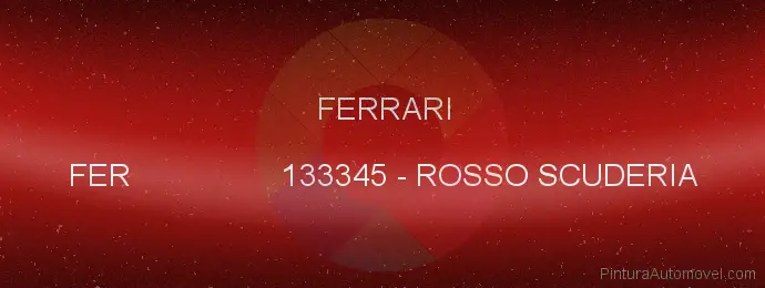 Pintura Ferrari FER 133345 Rosso Scuderia