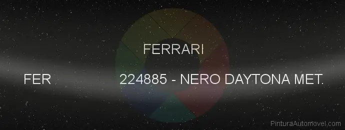Pintura Ferrari FER 224885 Nero Daytona Met.