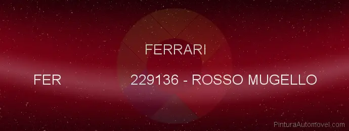 Pintura Ferrari FER 229136 Rosso Mugello