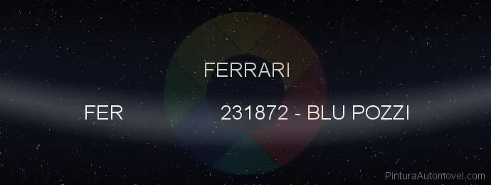 Pintura Ferrari FER 231872 Blu Pozzi