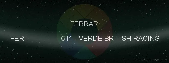Pintura Ferrari FER 611 Verde British Racing