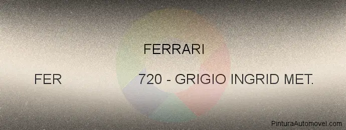 Pintura Ferrari FER 720 Grigio Ingrid Met.