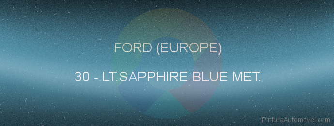 Pintura Ford (europe) 30 Lt.sapphire Blue Met.