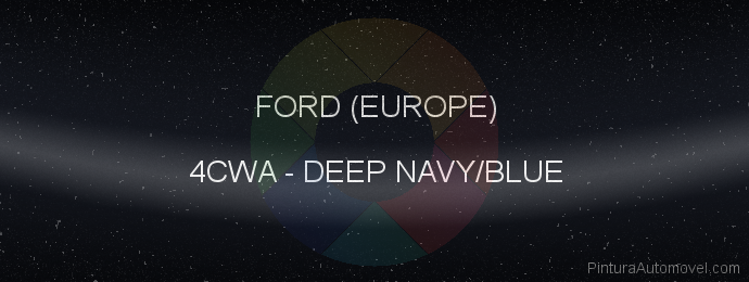 Pintura Ford (europe) 4CWA Deep Navy/blue