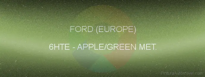 Pintura Ford (europe) 6HTE Apple/green Met.