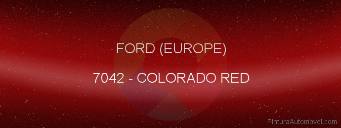 Pintura Ford (europe) 7042 Colorado Red