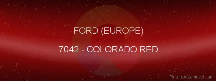 Pintura Ford (europe) 7042 Colorado Red