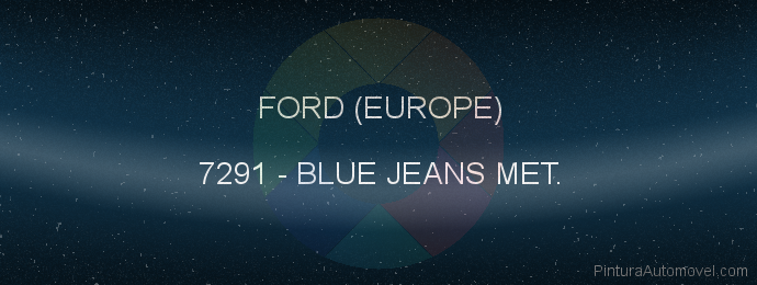 Pintura Ford (europe) 7291 Blue Jeans Met.