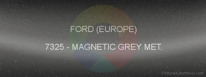 Pintura Ford (europe) 7325 Magnetic Grey Met.