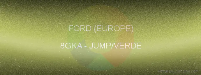 Pintura Ford (europe) 8GKA Jump/verde