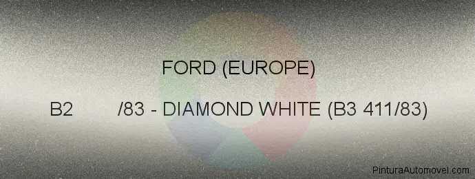 Pintura Ford (europe) B2 /83 Diamond White (b3 411/83)