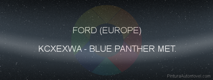 Pintura Ford (europe) KCXEXWA Blue Panther Met.