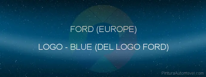 Pintura Ford (europe) LOGO Blue (del Logo Ford)