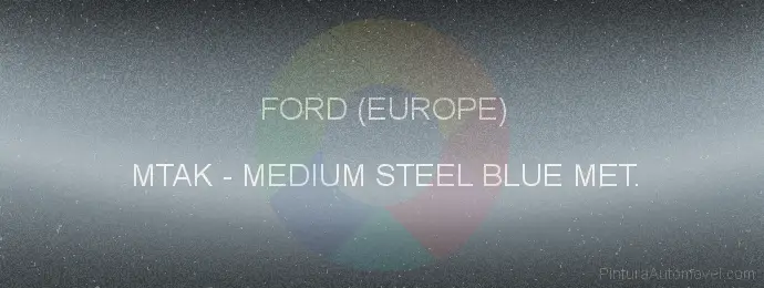 Pintura Ford (europe) MTAK Medium Steel Blue Met.