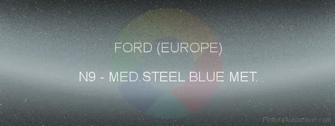 Pintura Ford (europe) N9 Medium Steel Blue Met.