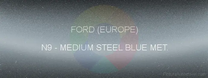 Pintura Ford (europe) N9 Medium Steel Blue Met.