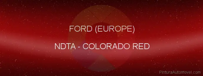 Pintura Ford (europe) NDTA Colorado Red