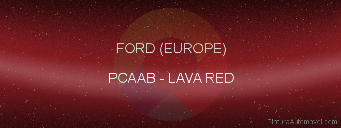 Pintura Ford (europe) PCAAB Lava Red